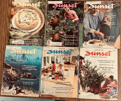 Vintage Sunset Magazines 1980 Jan-Dec, Set of 12 - Image 1 of 2