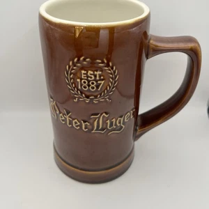 Tazza vintage Peter Luger Steakhouse Restaurant New York New York Stein - Foto 1 di 5