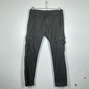 Superdry Pantalón Cargo Hombre W34 L32 Gris Militar Combate Utility Para - Imagen 1 de 11