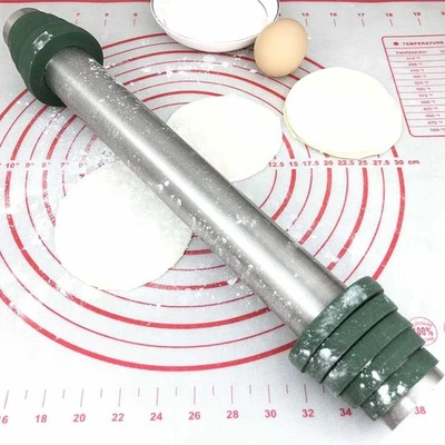 Stainless Steel Rolling Pin Adjustable Thickness Rings Baking Rolling Pin - Image 1 of 4
