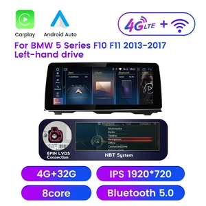 12.3" Android Car Stereo Radio for BMW 5series F10 2013-17 GPS Navigation 4G - Picture 1 of 12