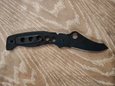 Rare Spyderco A.T.R. C70P Black VG-10 Seki City Discontinued - Image 1 of 4