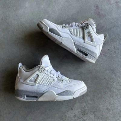 Talla 5.5y / 7W- Zapatillas Air Jordan 4 Retro Blanco Medio Oreo DJ4699-100 GS Foto 1 de 4