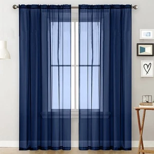 Stunning Tulle Mesh Sheer Drape Privacy Curtain for Room Door 140 260cm - Picture 1 of 7