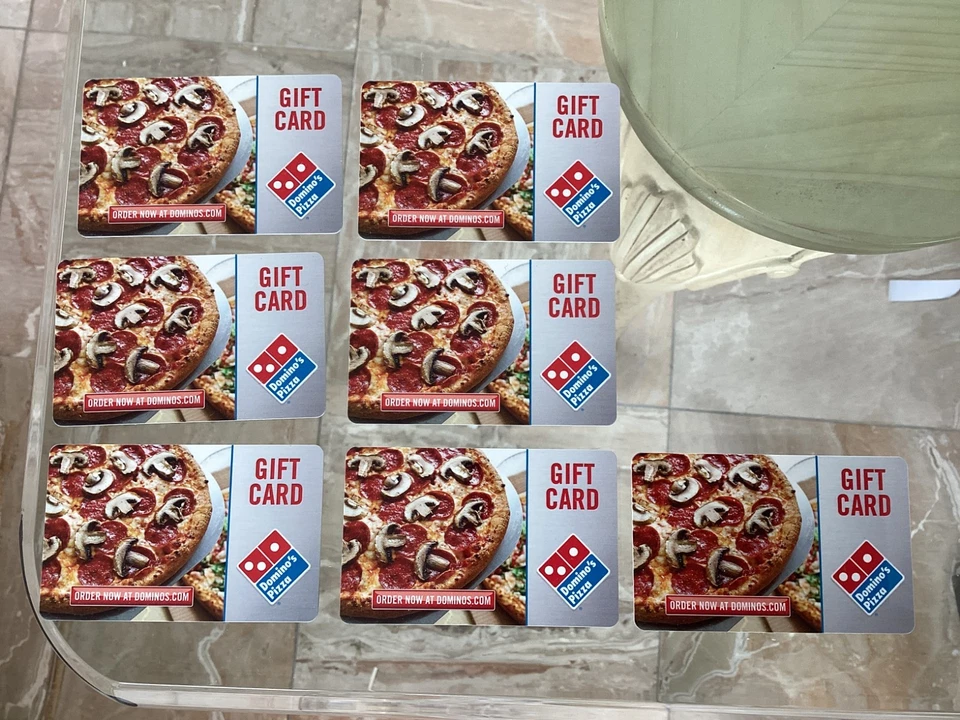 $175 Dominos Gift Card - 7 X 25$ Dominos GIFT CARD Physical Card No E Delivery - Image 1 of 1