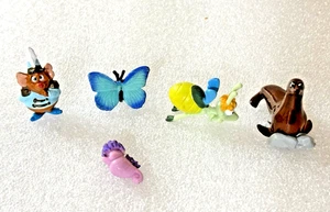 Disney Lot 5 Mini Micro Figurines Gus Mouse, Butterfly, Seahorse, Seal, Firefly - Picture 1 of 15