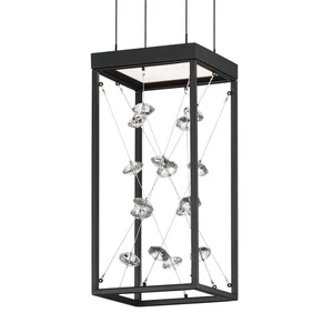 ET2 E21251-20 Entanglement 6"W LED Crystal Mini Pendant - Black - Picture 1 of 4
