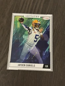 2024 SAGE Artistry Silver Insert #59 JAYDEN DANIELS Football Card Rookie RC - Bild 1 von 2
