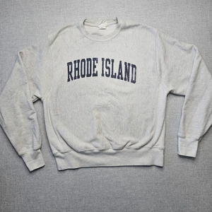 Vintage Rhode Island Crewneck Sweatshirt Size Medium Champion Reverse Weave Gray - Picture 1 of 6