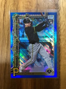 2025 Topps Holiday Azul Brillo Metálico Nick Yorke Piratas Novato - Imagen 1 de 2