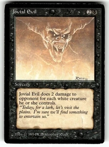Magic the Gathering CCG Legends Card Jovial Evil - Picture 1 of 4