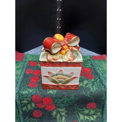 Рождественская коробка FITZ and Floyd Ceramic Woodland новая в коробке  - Изображение 1 из 4