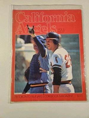 1978 Toronto Blue Jays Scorebook Magazine Vol. 2 No. 7 vs California Angels - Image 1 of 2