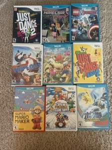 Wii and Wii U Bundle 7/9 Are CIB Tested Working Great Condition Complete - Picture 1 of 10