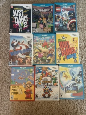 Wii and Wii U Bundle 7/9 Are CIB Tested Working Great Condition Complete - Image 1 of 4