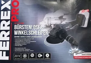FERREX PRO 20 V Li Ion Akku Winkelschleifer 125 mm Ø ohne Akku und Ladegerät - Bild 1 von 1