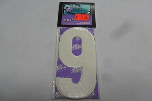 New Dirt Digits Extreme Decal White # 9 three pack WPS # 09-6249 4" 4 in sticker - Imagen 1 de 2