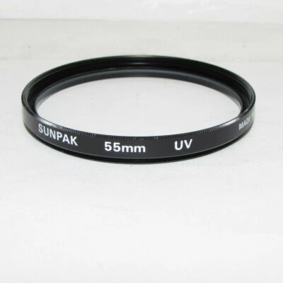 Genuine Sunpak UV 55mm Lens Filter Made in Japan S232817 - Image 1 of 2