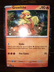 Pokemon SV Black Star Promo Set COSMOS HOLO Growlithe SVP024 - NM "DB" - Picture 1 of 2