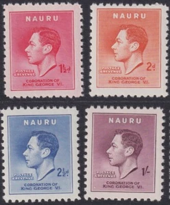 NAURU 1937 CORONACIÓN (4) - COMO NUEVO DESQUICIADO (A25655B) - Imagen 1 de 1