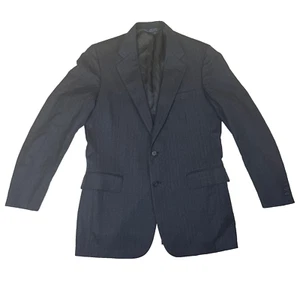 Cricketeer Men’s Sport Coat Blazer 42R – 100% Pure Wool – Charcoal Pinstripe 2-B - Picture 1 of 10