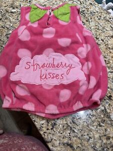 Infant Size 3-6 Months Sandra Magsamen Pink Strawberry Kisses Halloween Costume