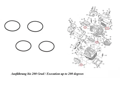 Yamaha XVS 950 Midnight Star Bolt Ventildeckel Dichtung Satz Dichtsatz 200 G - Imagem 1 de 3