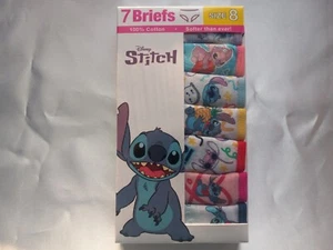 Girls 7pr Disney Stitch Panties, Size 8 - Picture 1 of 6
