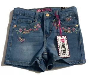Pantaloni corti casual denim ricamati taglia 6. - Foto 1 di 3