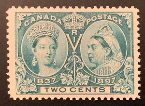Canada 2c QV Diamond Jubilee, Scott 52, VF MNH, Small Spot On Gum - $150 - Picture 1 of 3