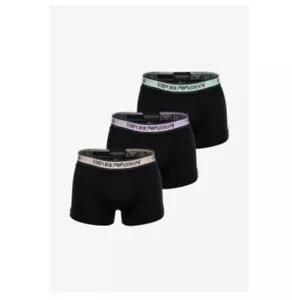 EMPORIO ARMANI Black Stretch Cotton Trunks 3 Pack Size M BNWT/BOX - Picture 1 of 5