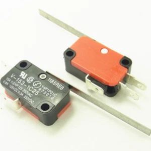 10pcs MicroSwitch Momentary Long Hinge Lever 1NO,1NC(SPDT) 3 Terminal V-153-1C25 - Picture 1 of 4