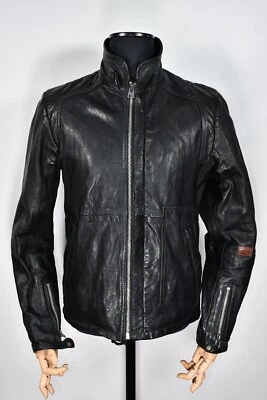 G-Star Raw RCO Cargo Line Brando Black Real Leather Men's Jacket size  L - Image 1 of 4