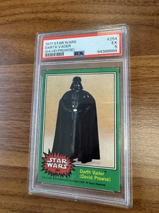 1977 Topps Star Wars #254 Dave Prowse as Darth Vader PSA5 - Picture 1 of 2