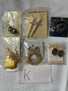 Vintage Mixed 6 Pair Lot Of Costume Jewelry Earrings Various Brands BRAND NEW - Picture 1 of 1