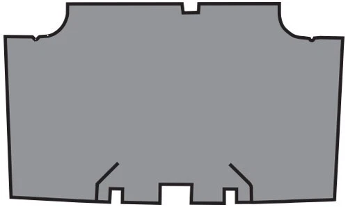 1968 - 1969 道奇 Coronet 乙烯基后备箱垫 1 件 — 第 1/1 张图片