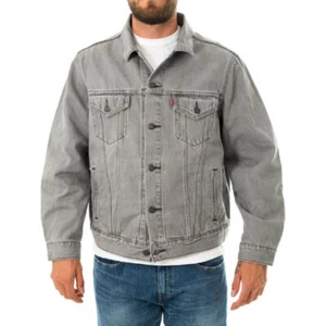 Levi's Vintage Fit Trucker-Gotta Get Trucker Jacket Size-M Color-Grey - Picture 1 of 5