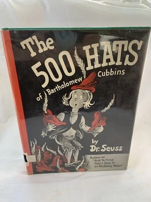 The 500 Hats of Bartholomew Cubbins by Dr Seuss 1938 Hb Dj First Edition Foto 1 de 4