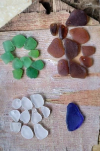 Vetro mare forato spiaggia hawaiana fai da te originale surf tumbled artigianato e gioielli - Foto 1 di 20