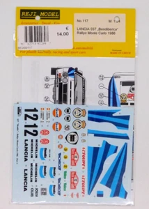 Decal Reji Model Lancia 037 Bendiberica Rallye Monte Carlo 1986 1:24 No 117 - Picture 1 of 2