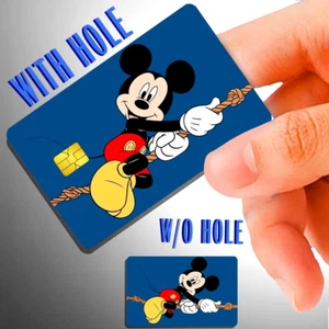 Mickey & Minnie Mouse Credit Debit Card Sticker Skin Decal HOLOGRAPHIC - Picture 1 of 1