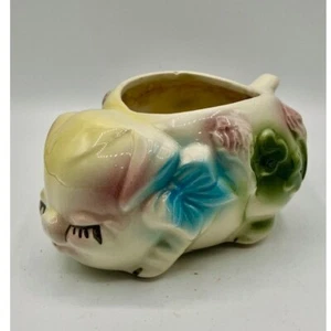 Vintage 1940er-1950er skurriles Keramik Schwein Übertopf von Shawnee Pottery USA - Bild 1 von 6