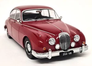 KK 1/18 Daimler 250 V8 RHD 1962 Red Black Interior Diecast Model Car - Picture 1 of 7