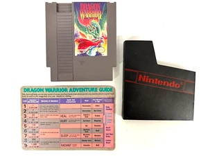NES Nintendo Dragon Warrior Game Cartridge Only w/ Sleeve & Adventure Guide - Picture 1 of 4