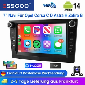 DAB+ Carplay Android14 Autoradio GPS BT Für Opel Zafira B Corsa C D Astra H +KAM - Bild 1 von 15