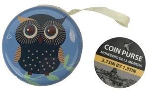 Monedero Soporte para Auriculares Medias Relleno Doble Extremo Cremallera Lindo Diseño de Búho A - Imagen 1 de 3