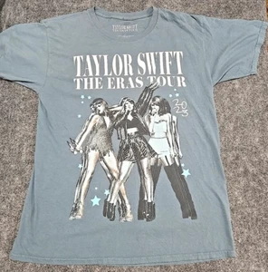 Taylor Swift Concert T-Shirt The Eras Tour 2023 Official Merch Blue Size Large - Picture 1 of 9