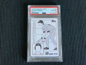 2020 TOPPS PROJECT #155 DON MATTINGLY / FUCCI *PSA 10 GEM MINT*  YANKEES