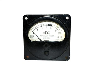 Dispositivo analogico vintage pannello bachelite sovraccarico amperometro E8022 0-20A URSS sovietica - Foto 1 di 3