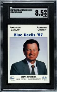 Steve Spurrier SGC 8.5 RC 1987 Glaxo Duke Blue Devils Polizei Gators IBM - Bild 1 von 1